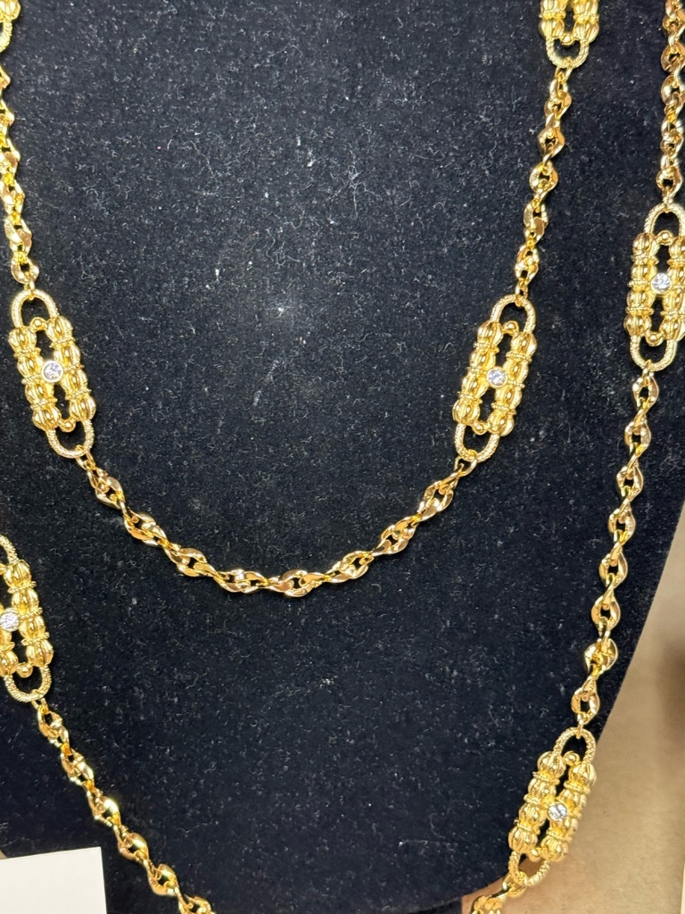 Camrose & Kross Gold-Tone Long 3pc Chain Necklace and Bracelet Set - Picture 6 of 15